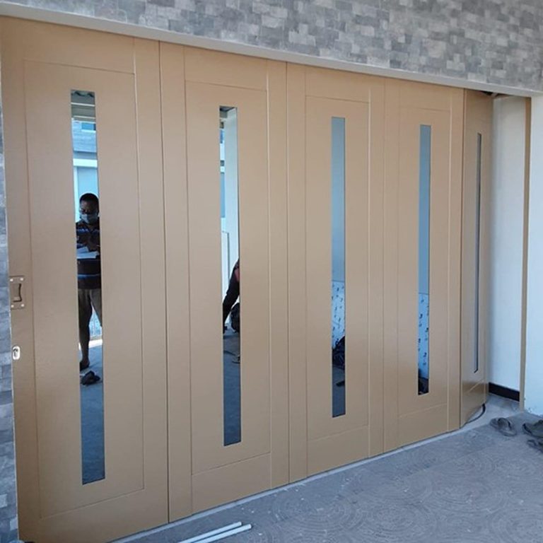 Minimalis Modern - Coklat Kekuningan-pintu-besi-lipat